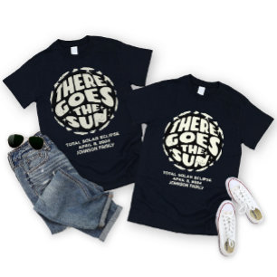 Solar Eclipse April 2024 Personalisierter T - Shir T-Shirt