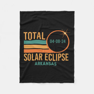 Solar Eclipse Arkansas 8. April 2024 Totalität Fleecedecke