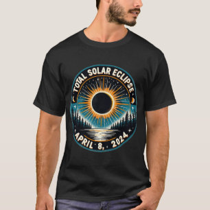 Solar Eclipse Astronomie Vintag 2024 Solar Eclipse T-Shirt