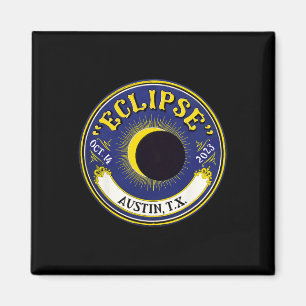 Solar Eclipse Austin Texas Familie Reisen T Magnet