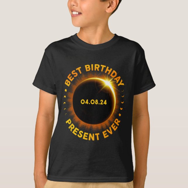 Solar Eclipse Best Birthday Ever Funny Totality Ap T-Shirt (Vorderseite)