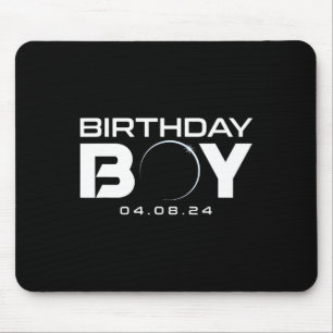 Solar Eclipse Birthday Boy insgesamt 8. April 2024 Mousepad