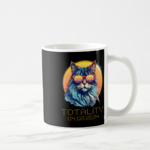 Solar Eclipse Cat Wearing Solar Eclipse Gles Kaffeetasse