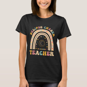 Solar Eclipse Chaser 2024 April 8 Lehrer Lehre T-Shirt