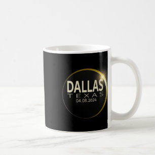 Solar Eclipse Dallas Texas 8. April 2024 Ecli Kaffeetasse