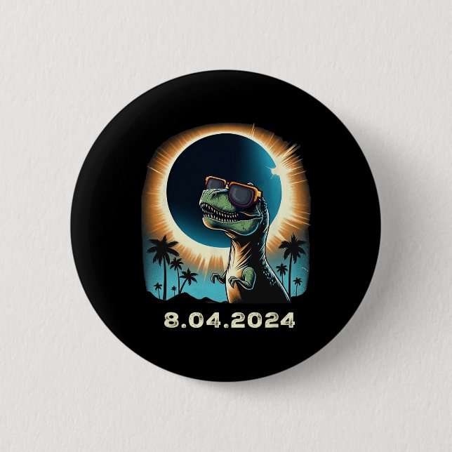 Solar-Eclipse-Dino mit Solar-Eclipse Button (Vorderseite)