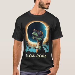 Solar-Eclipse-Dino mit Solar-Eclipse T-Shirt