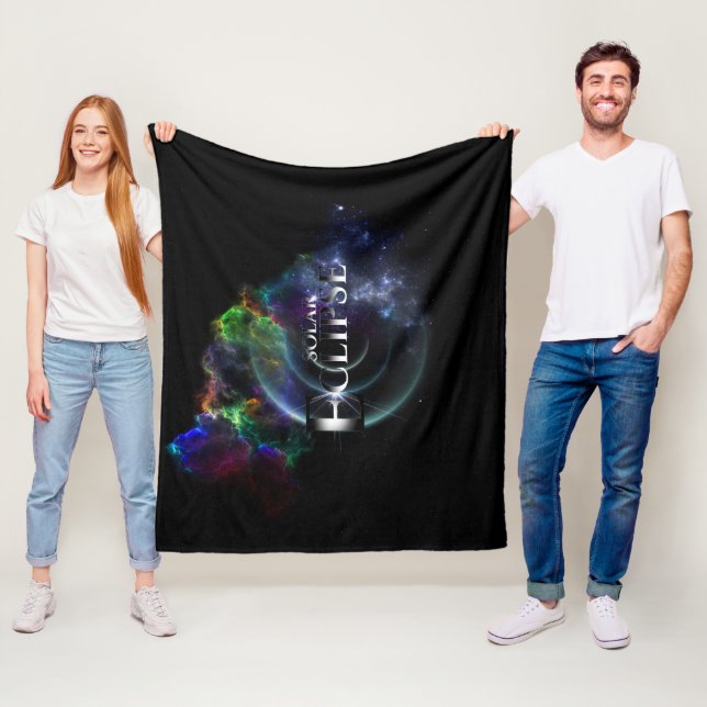 Solar Eclipse Fraktal Art Spacescape Fleecedecke (Beispiel)