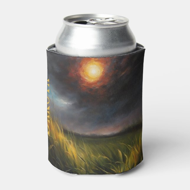 Solar Eclipse Grassland Prärie Name Dosenkühler (Kanne Vorderseite)