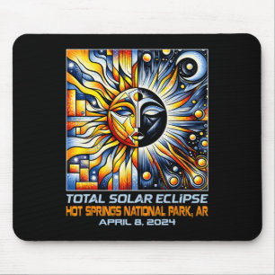 Solar-Eclipse-Hot-Springs Ar Arkansas insgesamt Mousepad