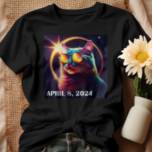 Solar Eclipse insges. April 8 2024 Amerika T-Shirt