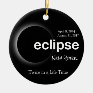 Solar Eclipse insgesamt 2017 2024 New York Keramik Ornament