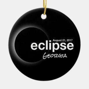 Solar Eclipse insgesamt 2017 - Georgien Keramik Ornament