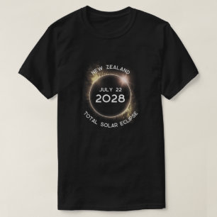 Solar Eclipse insgesamt 2028 Neuseeland T-Shirt