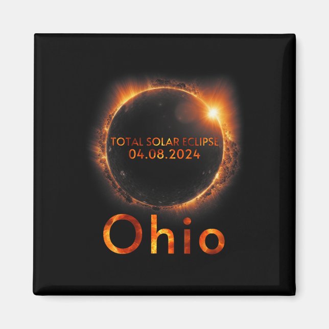 Solar Eclipse insgesamt 8. April 2024 Ohio Solar E Magnet (Vorne)
