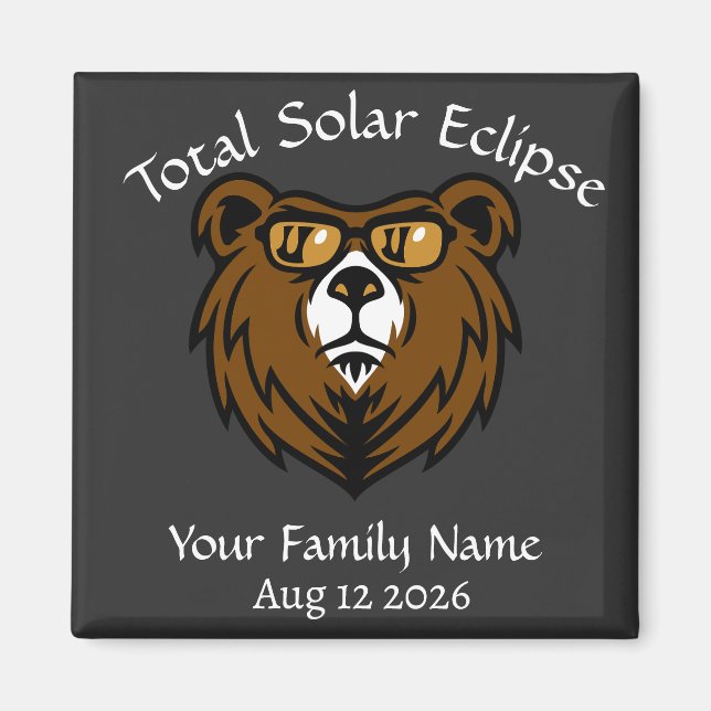 Solar-Eclipse insgesamt Magnet (Vorne)
