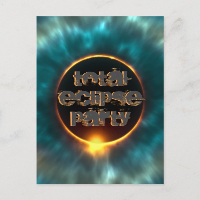 SOLAR ECLIPSE INSGESAMT POSTKARTE (Vorderseite)