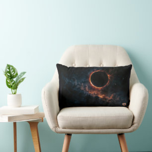 Solar Eclipse Inspiriere Awe AI Art von Xzendor7 Lendenkissen