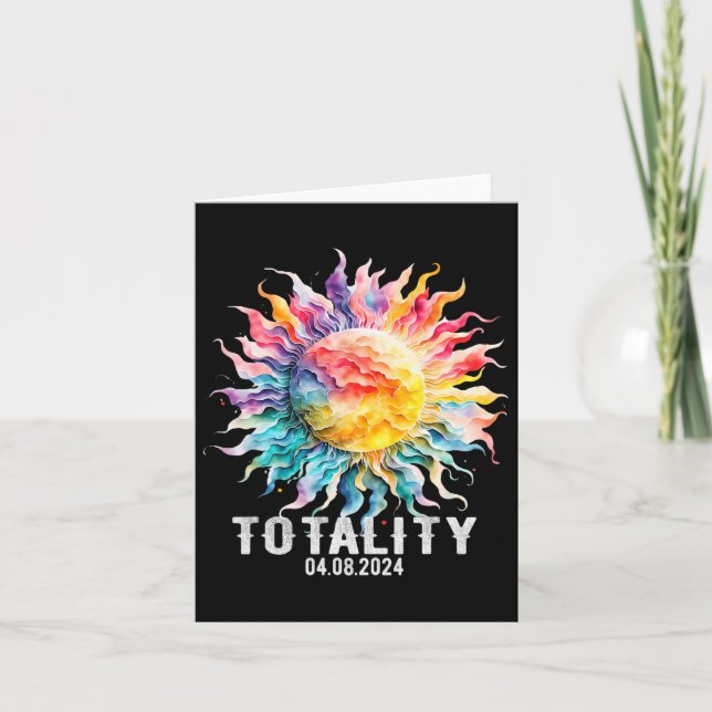 Solar-Eclipse Karte (Vorderseite)