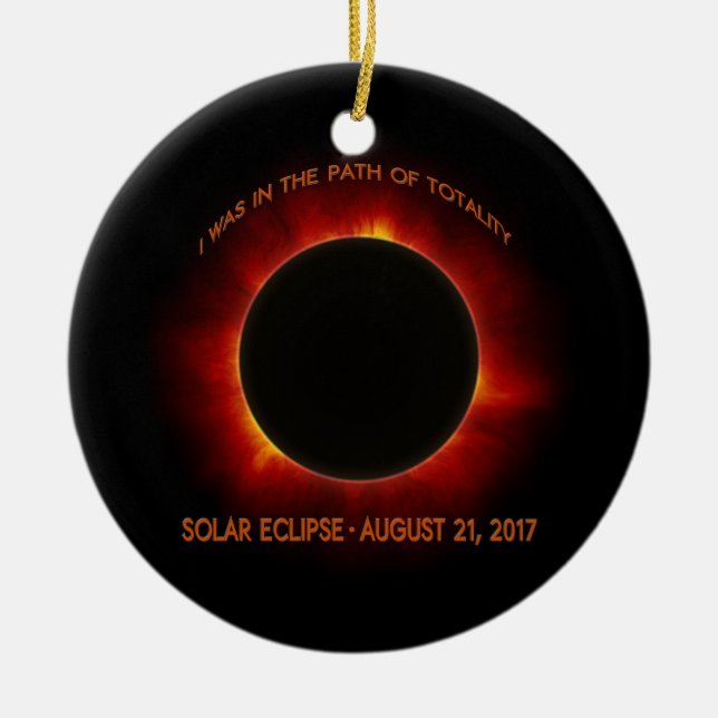Solar-Eclipse Keramikornament (Vorne)
