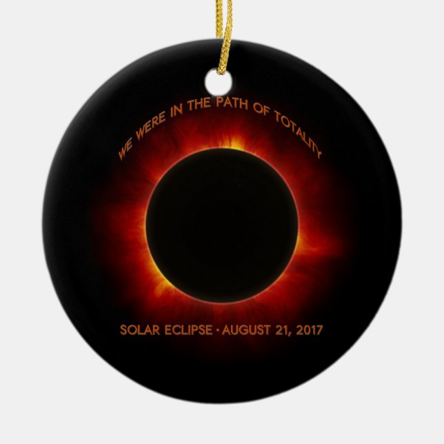 Solar-Eclipse Keramikornament (Vorne)
