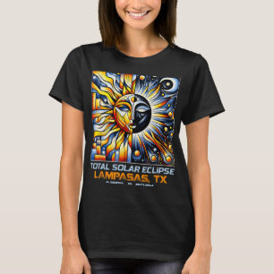 Solar Eclipse Lampasas Texas insgesamt T-Shirt