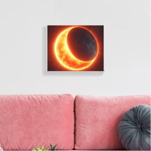 Solar-Eclipse Leinwanddruck