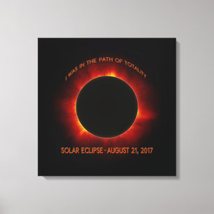 Solar-Eclipse Leinwanddruck