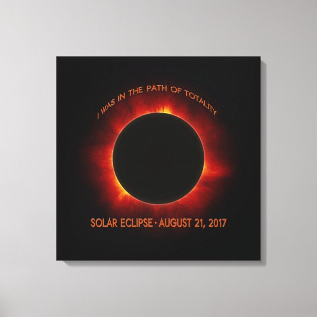 Solar-Eclipse Leinwanddruck (Vorderseite)
