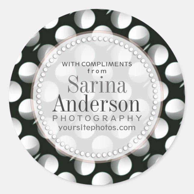 Solar Eclipse Lunar Muster Business Sticker (Vorderseite)