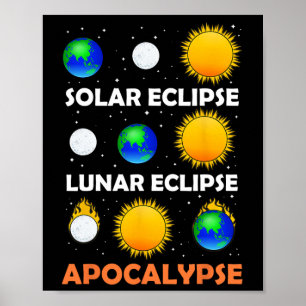 Solar Eclipse Lunar Science Teacher Space Eclipse Poster
