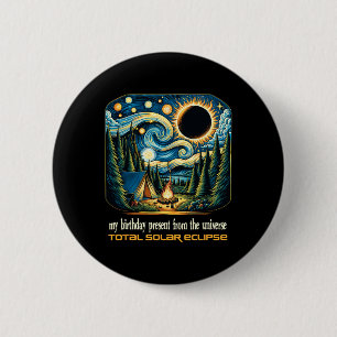 Solar Eclipse meine Geburtstagspräsenz von der Uni Button