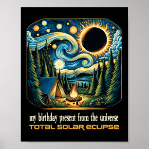 Solar Eclipse meine Geburtstagspräsenz von der Uni Poster