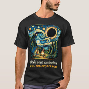 Solar Eclipse meine Geburtstagspräsenz von der Uni T-Shirt