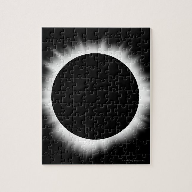 Solar Eclipse mit Corona Puzzle (Vertikal)