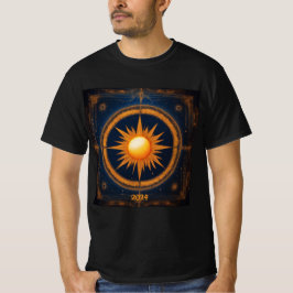 Solar Eclipse Mystical Balance 2024 Name Männer hi T-Shirt