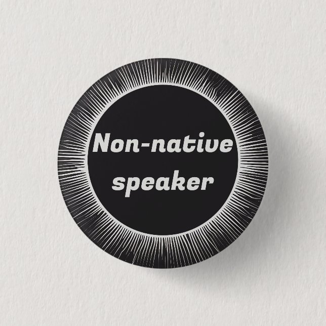 Solar Eclipse National English International Trave Button (Vorderseite)