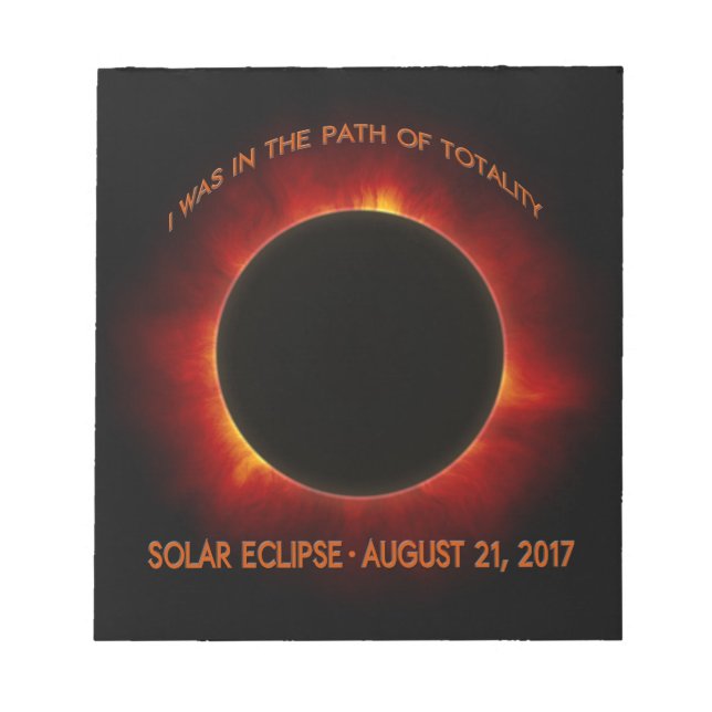 Solar-Eclipse Notizblock (Vorderseite)