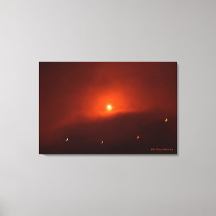 Solar Eclipse over Somerset, 2015 Leinwanddruck
