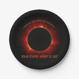 Solar-Eclipse Pappteller