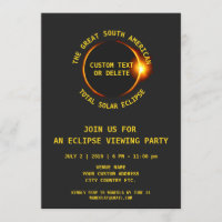 Solar Eclipse Party insgesamt 7.2.2019 Südamerika