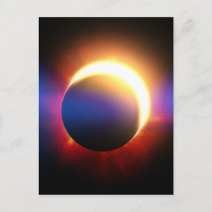 Solar-Eclipse Postkarte