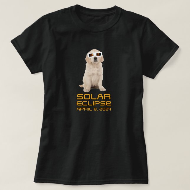 Solar Eclipse Puppy T-Shirt (Design vorne)