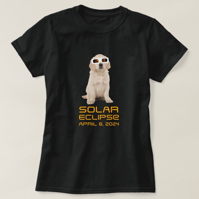 Solar Eclipse Puppy T-Shirt (Design vorne)