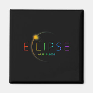 Solar-Eclipse-Regenbogen 2024 Gesamtsolaröklipse 4 Magnet