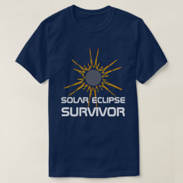Solar Eclipse Survivor lustig anpassbar T-Shirt