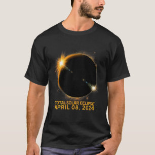 Solar-Eclipse-T-Shirt 2024 Gesamtsolarausstoß 4,08 T-Shirt