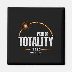 Solar-Eclipse Texas insgesamt - Eclipse 2024 insge Magnet