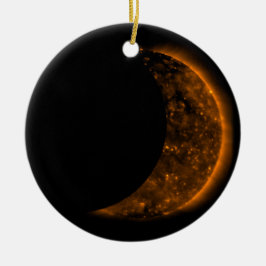 Solar Eclipse Transit Keramik Ornament