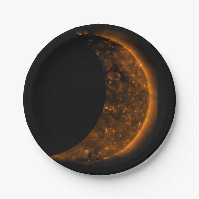 Solar Eclipse Transit Pappteller (Vorderseite)